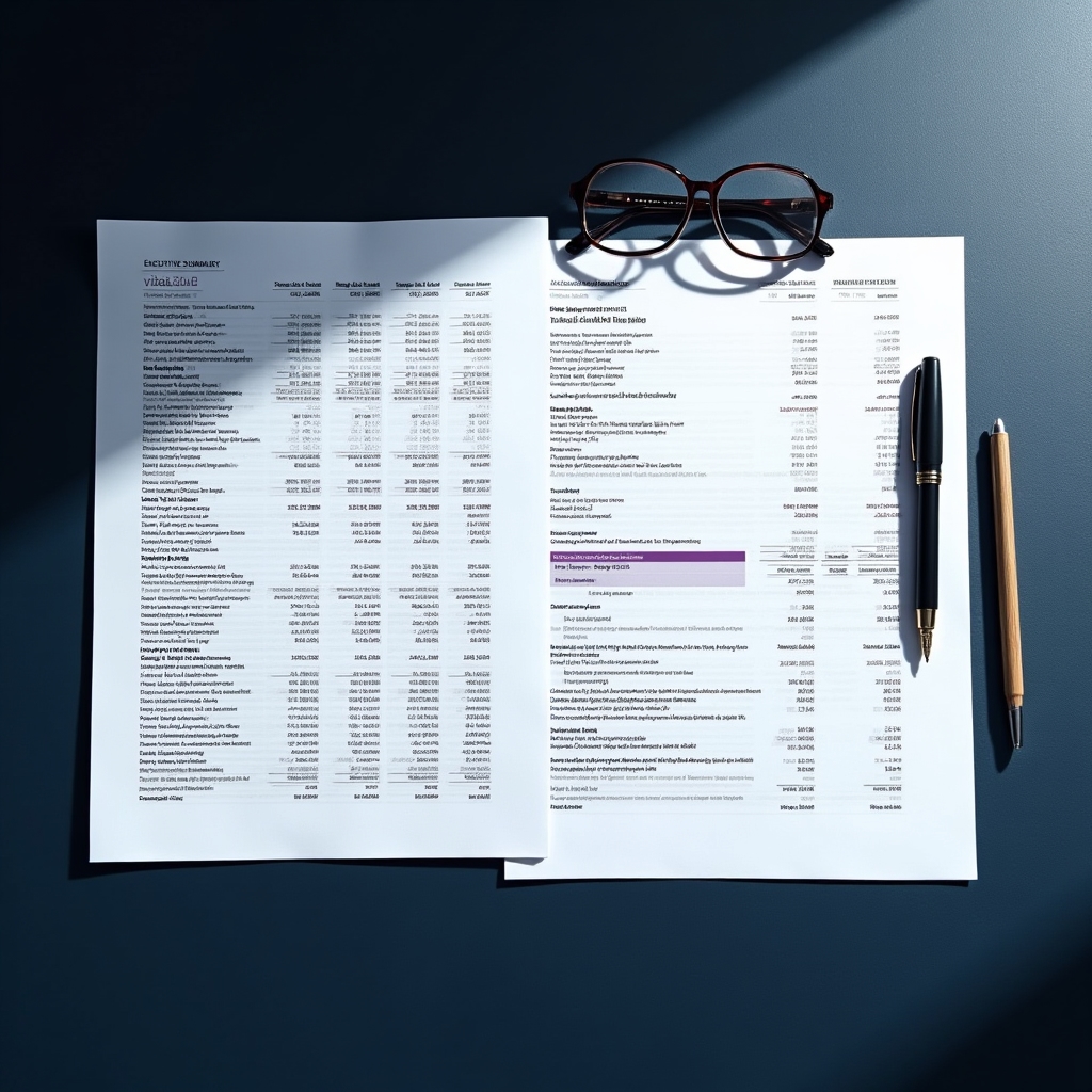 Финансовый отчёт до и после переработки структуры